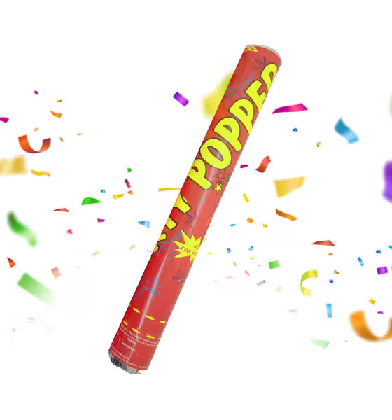 Party Popper with Multicolour Confetti